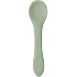 Colher De Silicone Para Bebê Buba Verde Introdução Alimentar +6m De Treinamento Flexível