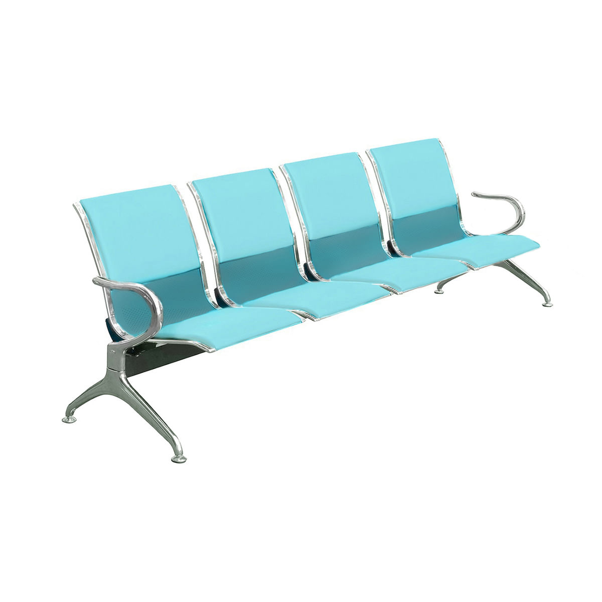 Cadeira Longarina Aeroporto 4 Lugares Com Estofado