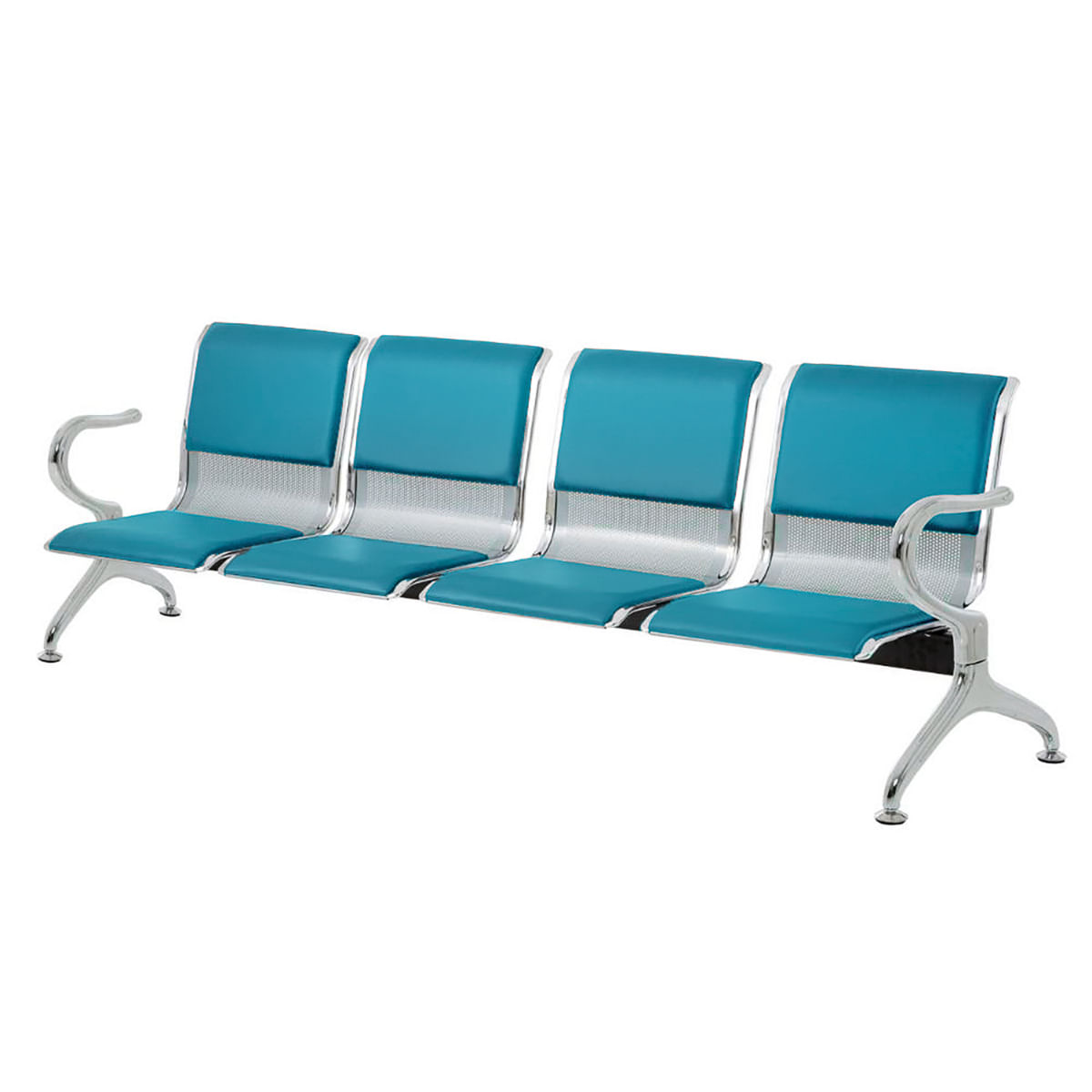 Cadeira Longarina Aeroporto 4 Lugares Com Estofado