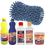 Kit Limpeza Automotiva Cera Pretinho Shampoo