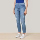 Calça Jeans Cós Elástico Mom Feminina Biotipo