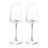 Conjunto 2 Taças De Cristal Para Vinho 300ml Wolff