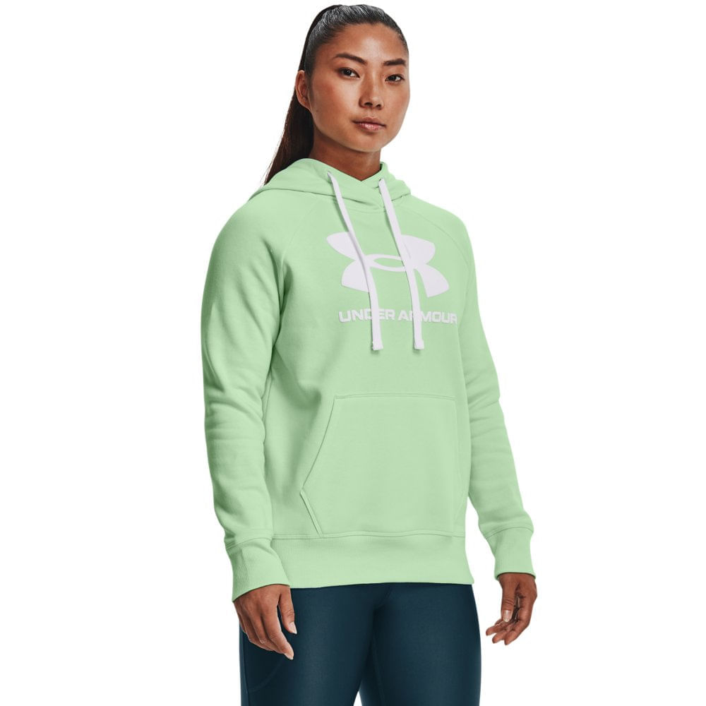 Moletom De Treino Feminino Under Armour Rival Fleece Logo Hoodie Carrefour