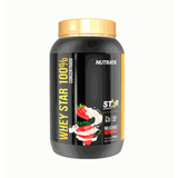 Whey Star 100% (900g) - Sabor: Milkshake De Morango