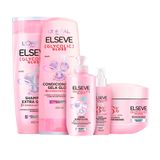 Kit Elseve Glycolic Gloss Com Shampoo 400ml + Condicionador 400ml + Máscara 300g + Creme De Pentear 250ml + Sérum 100ml