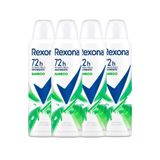 Kit Desodorante Aerosol Rexona Bamboo 150ml - 4 Unidades