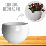 Vaso Decorativo Cachepot Redondo P/ Plantas E Flores