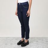 Calça Jeans Mom Com Brilho No Bolso Feminina Biotipo