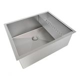 Pia Cuba Aço Inox C/ Escorredor + Valvula 50x40 P/ Cozinha