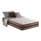 Colchão Solteiro Molas Ensacadas Masterpocket Duo Sono Double Face Euro Pillow Brown (88x188x30) - Anjos