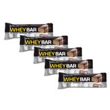 Kit 5 Barra De Proteína Whey Bar Low Carb Probiótica Cookies &amp; Cream Com 40g