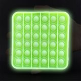 Pop It Brilha No Escuro Fluorescente Anti Stress Verde