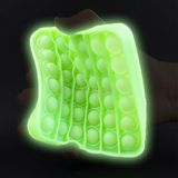 Pop It Brilha No Escuro Fluorescente Anti Stress Verde