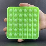 Pop It Brilha No Escuro Fluorescente Anti Stress Verde