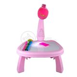 Projetor Para Desenho Infantil Mesa Pintura Girafa Rosa