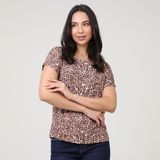 Blusa Estampada Onça Feminina Rovitex