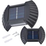 Luminaria Solar Parede Led Spot Balizador Arandela