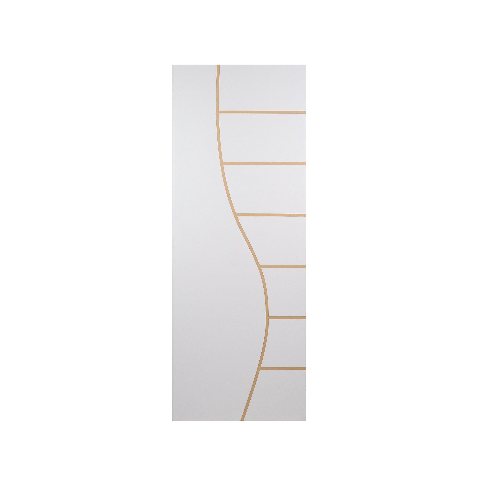 Folha de Porta Madeira Decorada 210x90cm Espessura 3,5cm Cantareira MGM Branco