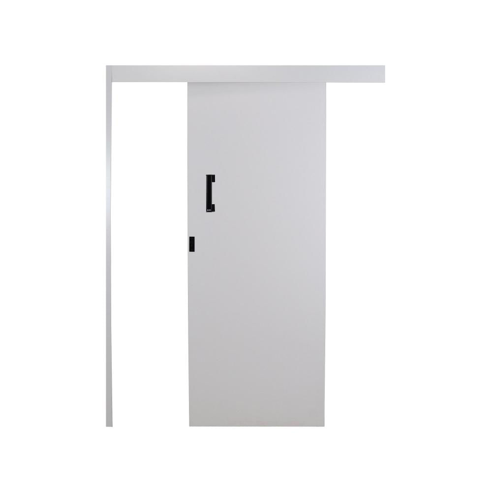 Porta de Correr Sobrepor - Reversivel 215x90cm sem Batente Melamínico MGM Branco