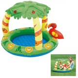 Piscina Infantil Banheira Tropical Inflavel C/ Para Sol Mor
