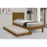 Cama De Solteiro Lara C/ Cama Auxiliar Madeira Maciça Pinus