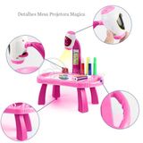 Projetor P/ Desenho Mesa Pintura Projeção Robo Rosa