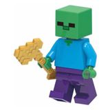 Boneco Minifigure Blocos De Montar Zumbi Minecraft