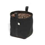 Kit 5 Vasos Flores Plantas Feltro Alças 11l Moderno Preto