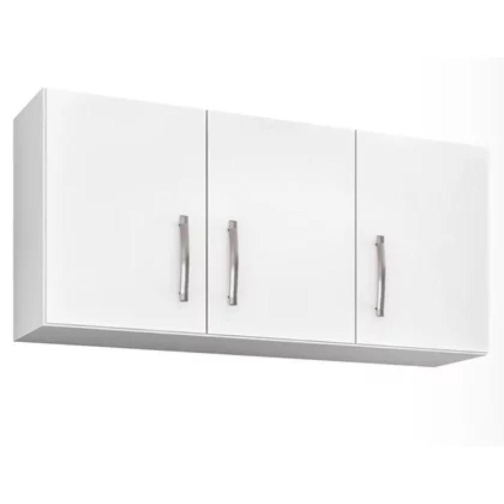 Armario Aério Branco 3 Portas 120 Cm