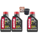 Troca Óleo Motul 5000 10w40 3 L + Filtro Fram 6018 Suzuki