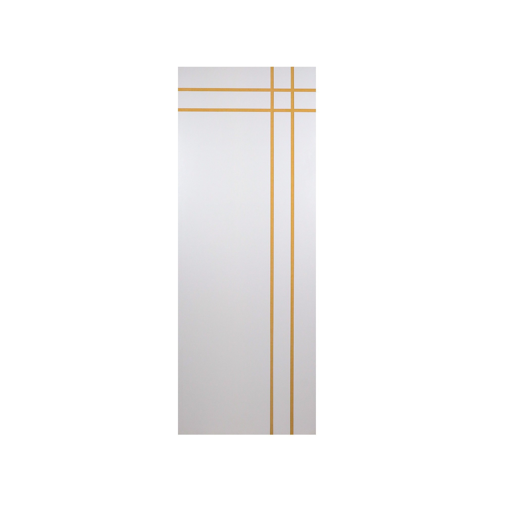 Folha De Porta Madeira Decorada 210x80cm Espessura 3,5cm Mantiqueira Mgm Branco