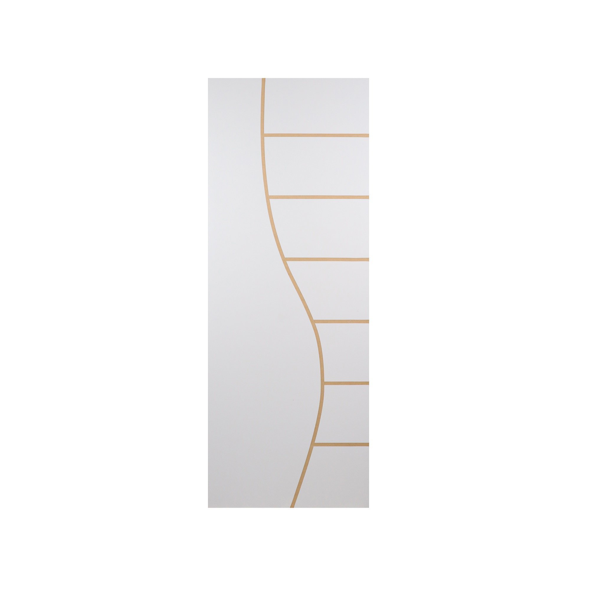 Folha De Porta Madeira Decorada 210x70cm Espessura 3,5cm Cantareira Mgm Branco