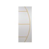 Folha De Porta Madeira Decorada 210x80cm Espessura 3,5cm Gaúcha Mgm Branco