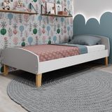 Cama Infantil Montessoriana Aurora Movelbras Branco/fumê