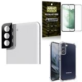 Capinha Samsung S22 Plus + Película De Câmera + Película 3d