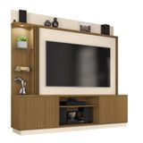 Estante Home Para Tv Até 65 Polegadas Cinamomo/off-white/ripado