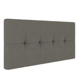 Cabeceira Painel Nina Para Cama Box Casal 140 Cm Linho Grafite A26