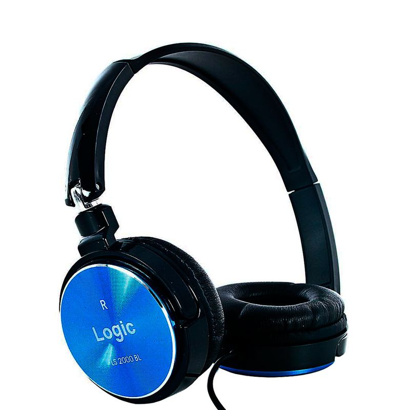 Fone de Ouvido Headphone Stereo Azul Logic Ls2000bl