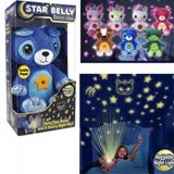 Urso De Pelucia Com Projetor De Estrelas Criança Bebe Marrom