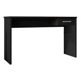 Mesa Para Escritório Com Gaveta Emma Preto Texturizado