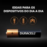 Kit 8 Pilhas Duracell Alcalina Aaa Palito Cartela 8 Mn2400b8