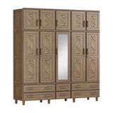 Guarda-roupa Berlim Casal 10 Portas Espelho 6 Gavetas