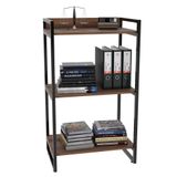 Estante Livreiro Estilo Industrial 60cm Nogal Mpozenato