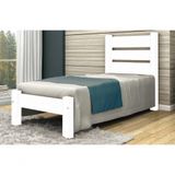 Cama Solteirão Berlim De Madeira Angelim Branco