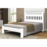 Cama Super King Size Mônaco De Madeira Angelim Branco