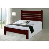 Cama Super King Size Moscou De Madeira Angelim Mogno