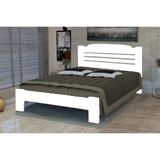 Cama De Solteiro Valência De Madeira Angelim Branco