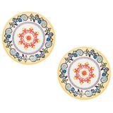 2 Pratos Sobremesa 20cm Floreal La Pollera Oxford