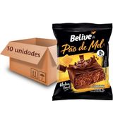 10x Pão De Mel Belive Zero (acucar, Lactose E Gluten) 45g