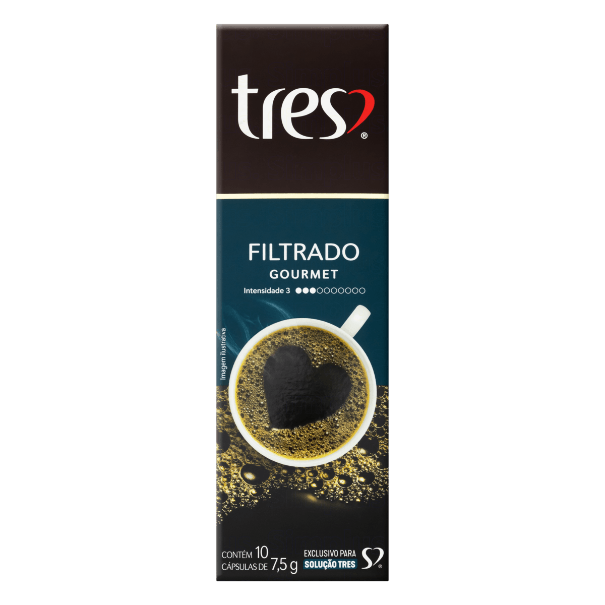 Cápsula Café Filtrado Gourmet 75g 3 Corações